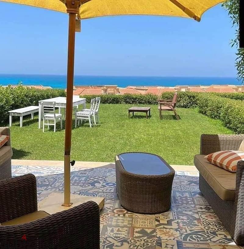 own a fully finished villa, first row, on the sea, in the North Coast, Ras El Hekma || It has two facades, one on the sea and the other on the lagoon 2