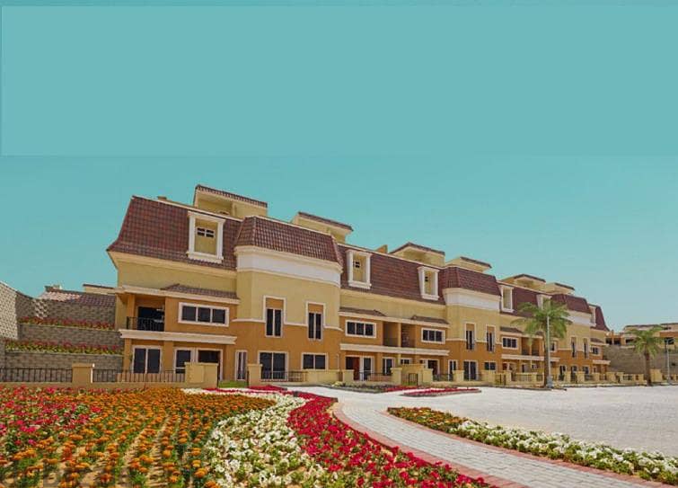 S Villa 212 m with dp 10% Sarai New Cairo Direct Suez Road Mostakbal city 0