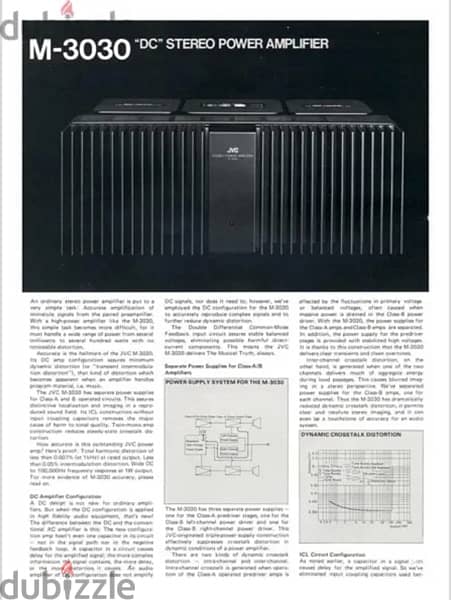 JVC Victor M-3030 Stereo Power Amplifier & preamp P 3030 class A 8