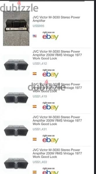 JVC Victor M-3030 Stereo Power Amplifier & preamp P 3030 class A 10