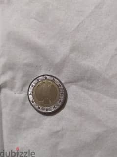 عملة يورو 2 ألمانيا 2002 حرف النسر الفيدرالي A