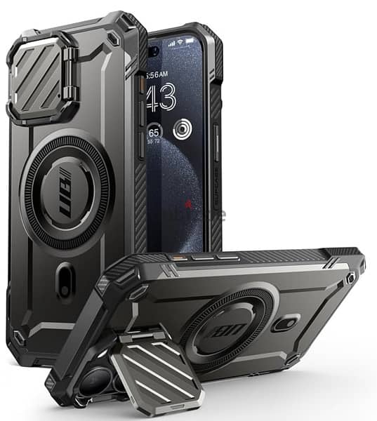 SUPCASE UB Mag XT for iPhone 15 Pro Case with Camera Cover - Black 0