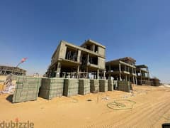 Own in2026 Villa 421m from Emirates in Saada compound New Cairo landscape View