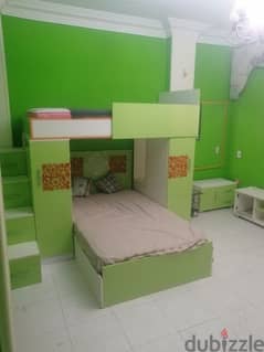 غرفة نوم أطفال للبيع خشب - اك