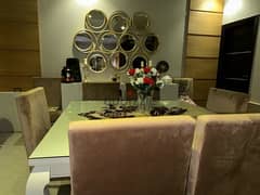 Dining Table, Buffet, Mirror