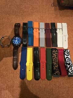 Samsung watch 3 45mm with too much colored straps