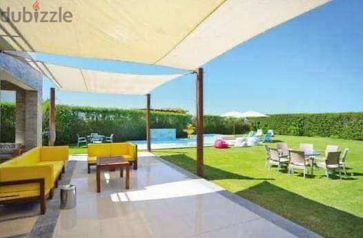 Immediately receive a finished villa with a private pool, 828 sqm, in Marseilia Beach 4 9