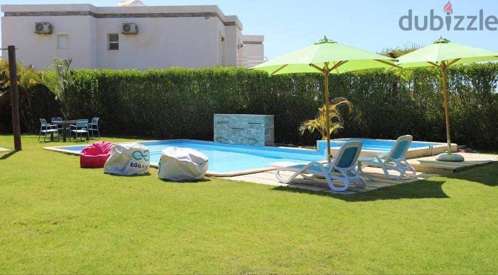 Immediately receive a finished villa with a private pool, 828 sqm, in Marseilia Beach 4 10