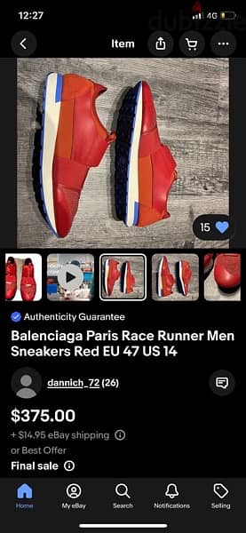 Balenciaga Race Runner Size 42 ( 27.5 cm ) fits 43 in excellent 11