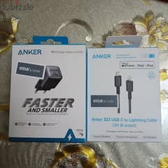 anker nano charger with lightning cable