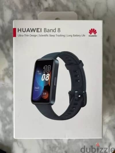 huawei band 8 + Warranty card / ساعة هواوي باند ٨ + التامين الاصلي لها