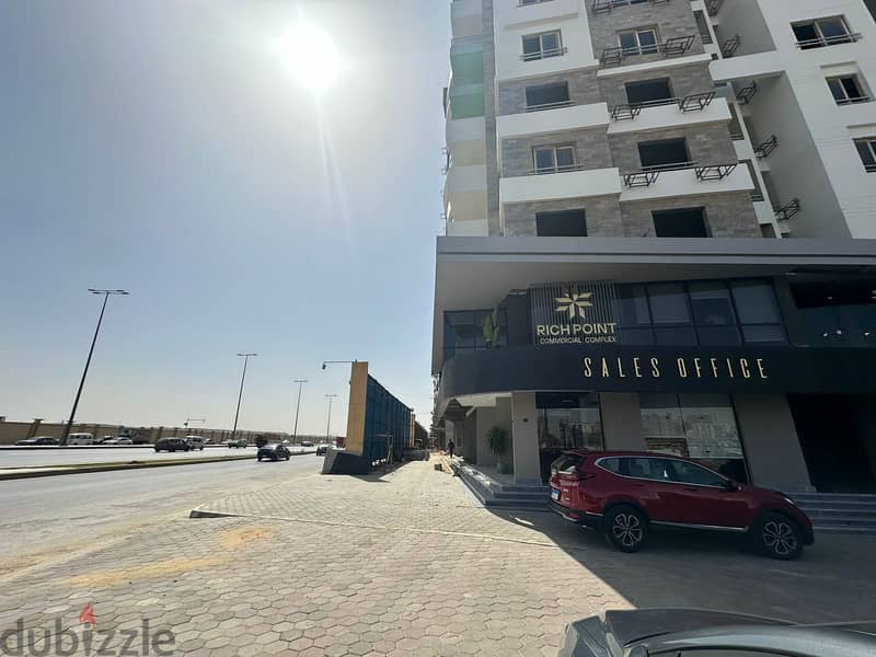 Distinctive commercial store for sale on Taha Hussein axis With only 30% down payment 18 pm 5