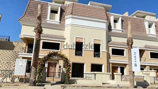 For sale, a villa with delivery close by, with a 38% discount on cash, a prime location in Sarai, New Cairo
