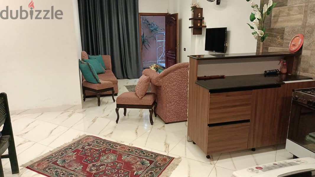 Apartment with private garden, Prime View for rent at the lowest available price / fully furnished - Al Narges - New Cairo - Fifth Settlement 15