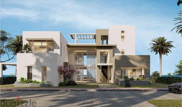 First row ground floor lagoon chalet, finished, for sale, Seashore Hyde Park, 127m, prime location, SEASHORE RAS EL HIKIMA 3