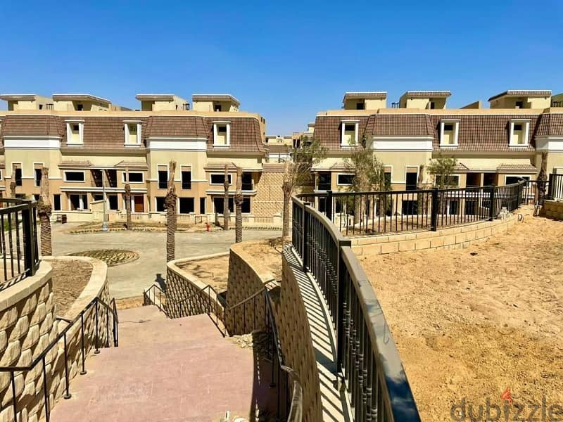 S Villa Middle, semi-finished, for sale, ready to move in Sarai Compound Mostakbal City 4