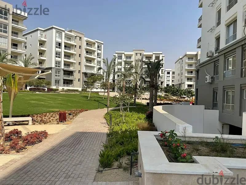 At the best price for sale, apartment view landscape ready to move in installments, in Hyde Park Compound, Fifth Settlement 1