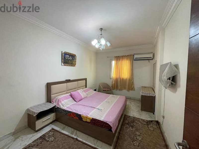 110 sqm apartment for sale, furnished, in the branches of Ahmed Orabi Street 6
