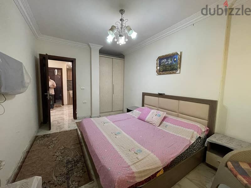 110 sqm apartment for sale, furnished, in the branches of Ahmed Orabi Street 7