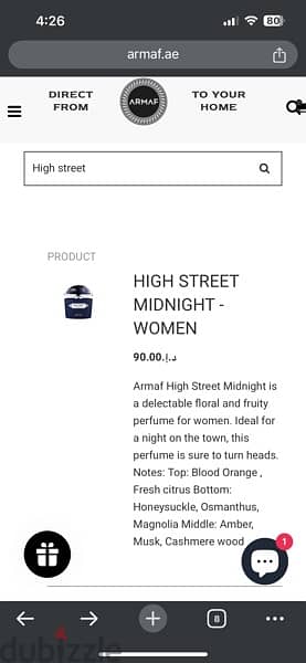 Armaf High Street Midnight Eau De Parfum 100 ml for her 0