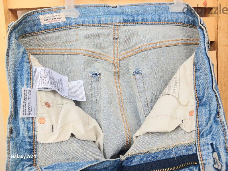 بنطلون جينز صيفى Levi's 512 باكستاني الصنع  مقاس w31 (مستعمل) 3