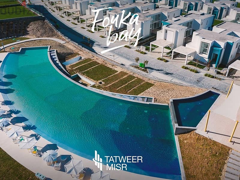 Pay 630,000EG down payment and Own Chalet in Fouka Bay finished+ installments for 8 years 5