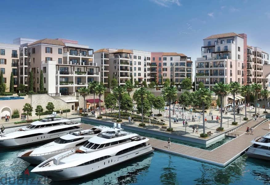 International Chalet 140m on the yacht marina in Marina 8 next to Marassi finished with installments 1