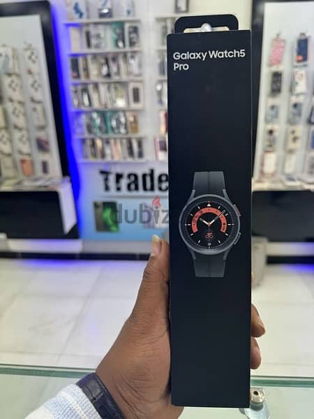 Samsung  galaxy Watch 5 pro 45MM متبرشم زيرو ضمان محليa 0