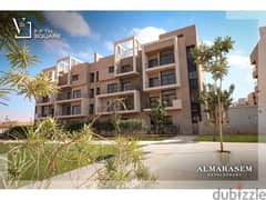 apartment with garden  for sale 205 m in Al Marasem Compound prime location view landscape ready to move
