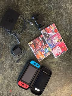Nintendo switch in perfect condition with games 160gb