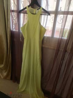 lemon yellow dress femin9