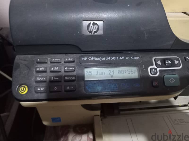 برنتر HP Officejet J4580 All-in-One Printer تصوير طباعة سكانر فاكس 0