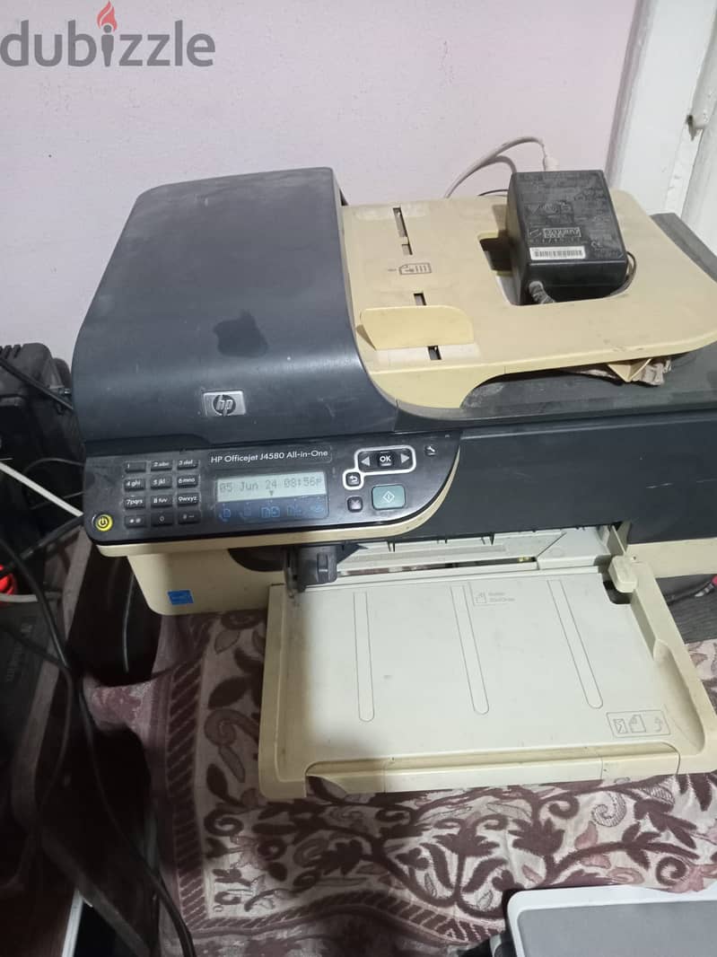 برنتر HP Officejet J4580 All-in-One Printer تصوير طباعة سكانر فاكس 2