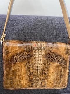 Vintage Crocodile Skin Handbag