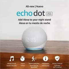 alexa echo dot with clock