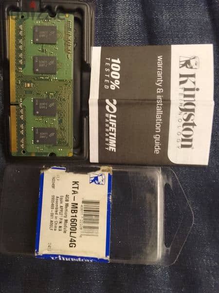 laptop Ram 4 GB Kingston NEW 1