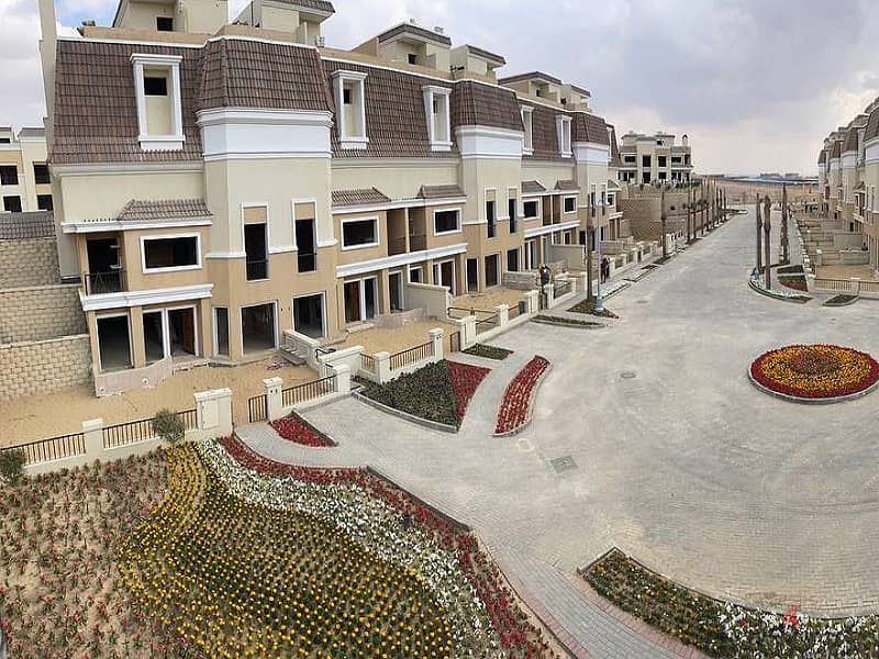 Ready to move S Villa 260m with the lowest price in Sarai New Cairo 3