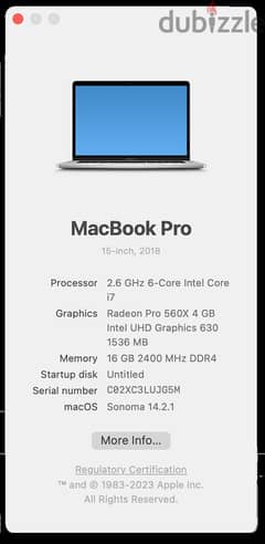 MacBook Pro 15-inch, 2018 - Core i7 - 16 GB - macOS & BOOTCAMP windows 0