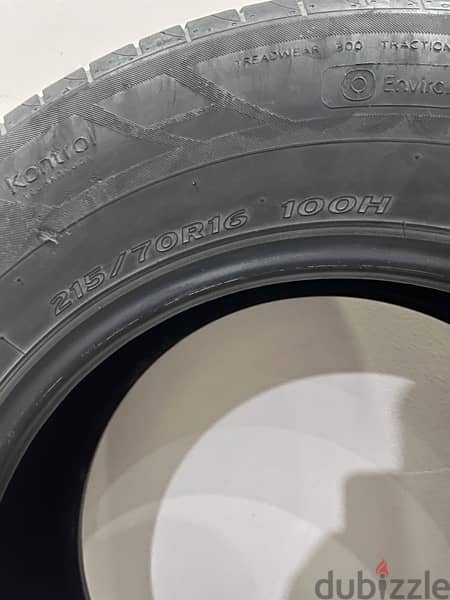 4 HANKOOK TYERS 215/70R16 (TUCSON/SPORTAGE) 1