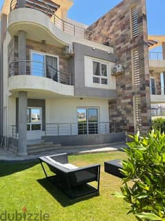 Villa for rent in Marseilia Beach Four Villa Star second phase fully air-conditioned, hotel furniture, first year rent 3 rooms + 4 bathrooms (9500 Eid