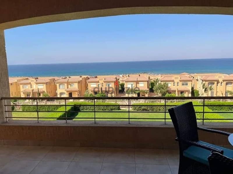For sale in Telal Ain Sokhna, ground floor chalet in the garden, ultra-finished 3
