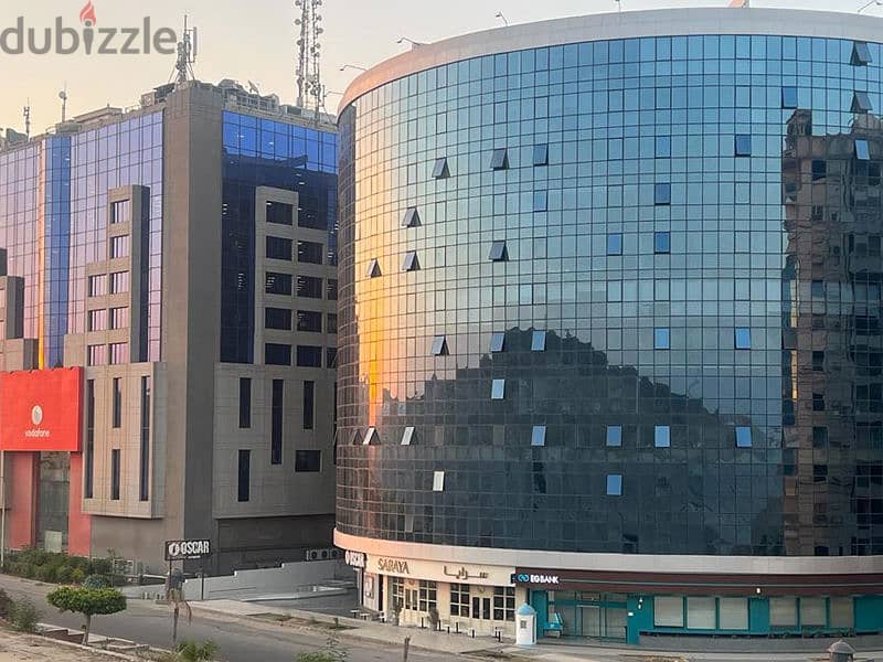 Administrative headquarters for rent, 140 meters, Rayhana Plaza, Zahraa El Maadi 3
