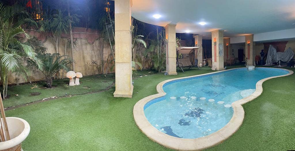 duplex villa 800m for rent fully furnished with private pool in al narges villas new cairo 4