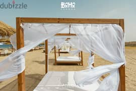 Chalet at an attractive price, 50 square meters, in Boho Village, Ain Sokhna, on the most beautiful beaches of the Red Sea.