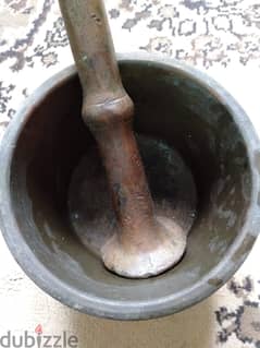 Antique copper mortar & pestle