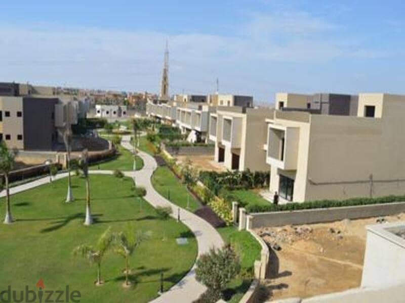 Prime location in October Dara Gardens Sabbour  Middle Townhouse for Sale  Built area 282 m 1