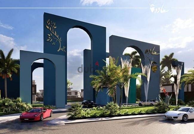 Standalone Villa For Sale directly on Suez Road very special location on Landscape Resale less than the company price Saada Compound Fifth Settlement 1