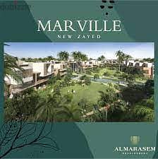 Apartment fully finished for sale in Marvilla New Zayed By Marasem with only 5% down payment and installments 7
