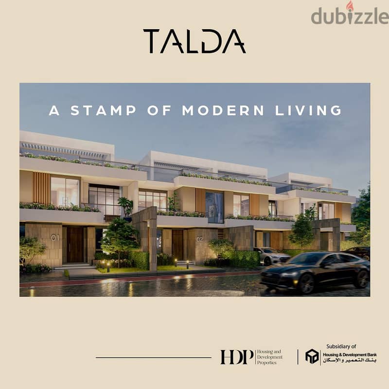 شقه غرفتين 123 متر للبيع بمقدم 10% فى كمبوند تالدا بالمستقبل سيتى TALDA MOSTAKBAL CITY 2