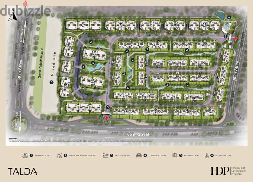 شقه غرفتين 143 متر للبيع بمقدم 10% فى كمبوند تالدا بالمستقبل سيتى TALDA MOSTAKBAL CITY 2